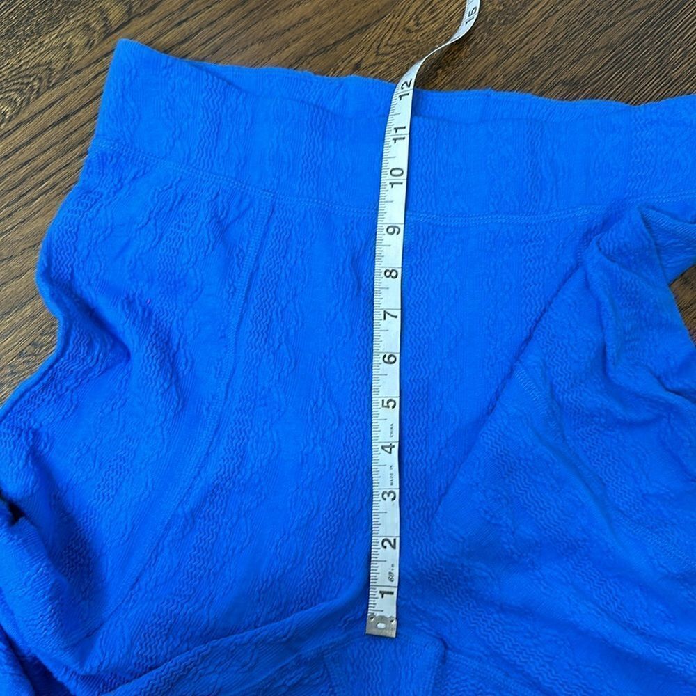 NWOT FP Movement Blue Textured Joggers - Size Med… - image 5